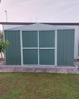 Box in Acciaio da giardino 360x345cm verde