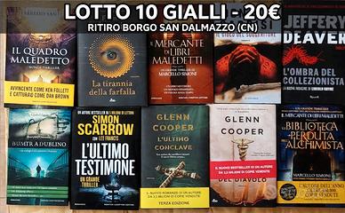 Lotto10 libri gialli thriller 20€ Borgo San Dalmaz