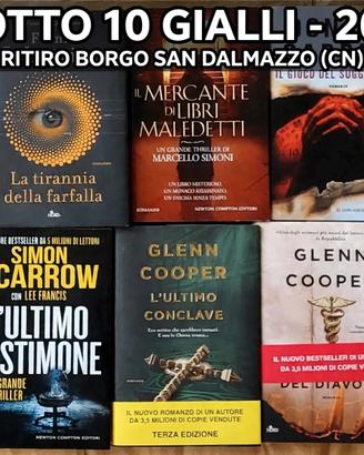 Lotto10 libri gialli thriller 20€ Borgo San Dalmaz