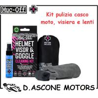 Kit pulizia casco moto, visiera e lenti