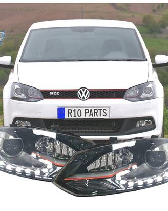 FARI VOLKSWAGEN POLO 6R 6C 09-17 LOOK GTI ROSSO