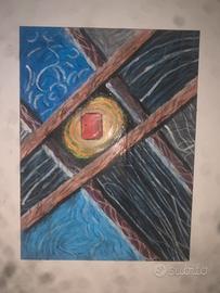 Quadro astratto su tela