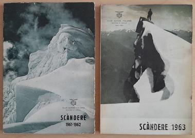 SCANDERE 1961 - 1962 - 1963 - MONTAGNA - ALPINISMO