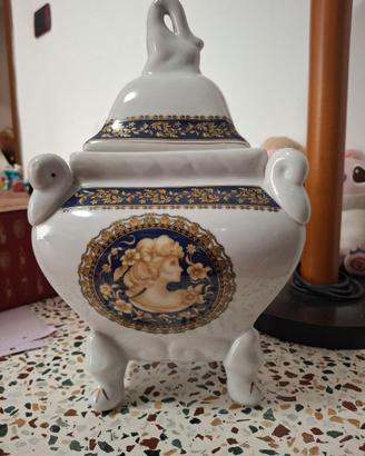 PORCELLANA VASO CON COPERCHIO 