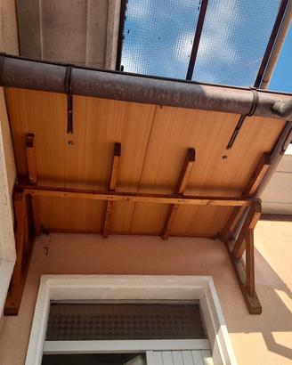 Pensilina in legno lunghezza metri 1,40 x 1,20