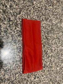 Fascia capelli rossa vintage anni 90 stretch