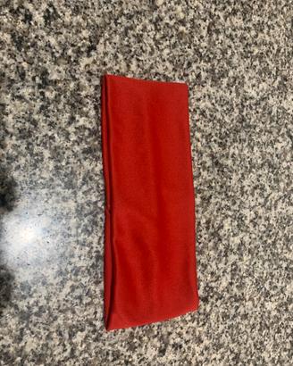 Fascia capelli rossa vintage anni 90 stretch