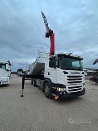 Scania G450 Euro 6 Gru + Ribaltabile