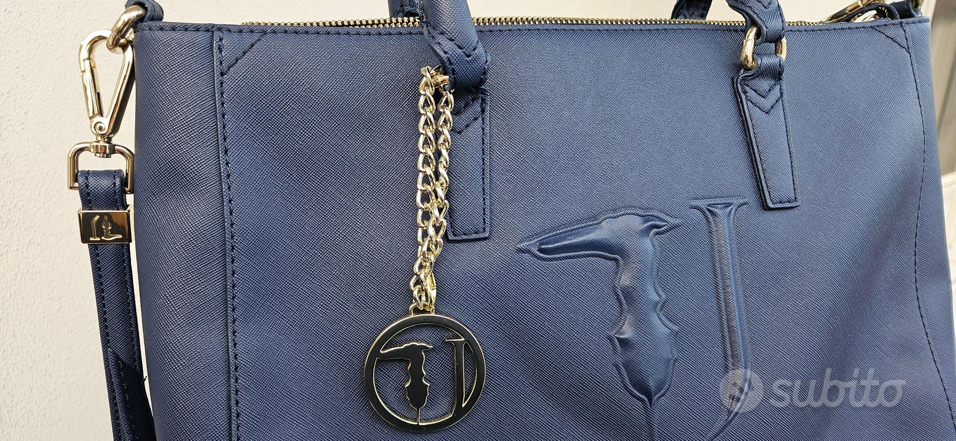 Borsa Trussardi da Donna Blu Abbigliamento e Accessori In vendita a Caserta