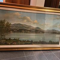 Lotto 2: quadro dipinto Giuseppe Vigano’ paesaggio