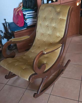 Sedia della nonna a dondolo anni 40/50
