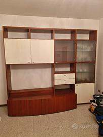 salotto ciliegio e panna L. 240 cm