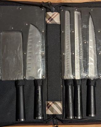 Set coltelli stile giapponese da cucina