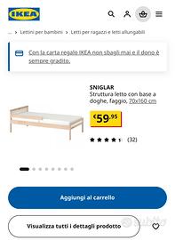Letto bambini/ragazzi IKEA