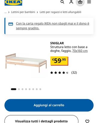 Letto bambini/ragazzi IKEA