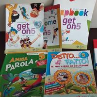 Libri 5 elementari  Get on , parola amica, detto f