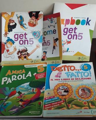 Libri 5 elementari  Get on , parola amica, detto f