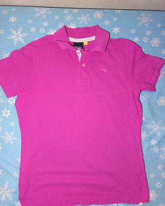 Polo Diadora  rosa/fucsia