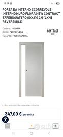 Porta Scorrevole 80×120 NUOVA SCRIGNO INCLUSO