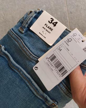 Jeans Flare 34 Tg - Mango originali