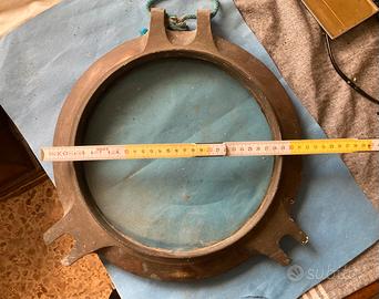 Oblò nautico antico in bronzo originale ’800/’900