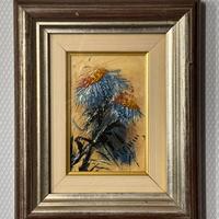 Quadro ad olio su tela Rosa Turchini 10x15 fiori