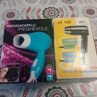 2 asciugacapelli da viaggio
