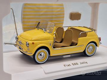 FIAT 500 Jolly Gialla - Norev - Scala 1/18