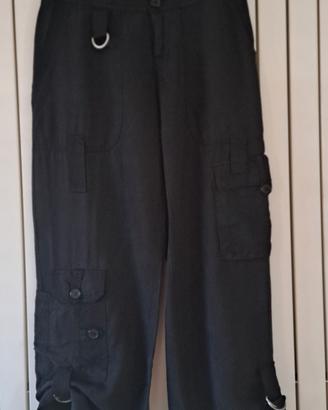 Pantalone donna, nero, cargo, Motivi, tg 40