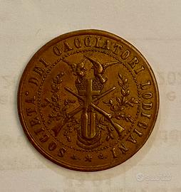 SOCIETÀ DEI CACCIATORI LODIGIANI FINE XIX secolo.