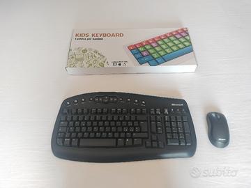 Tastiera PC Microsoft e Kids Keyboard.