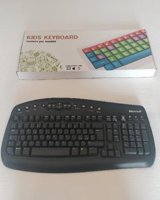 Tastiera PC Microsoft e Kids Keyboard.
