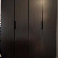 Armadio 4 ante Ikea MALM (marrone-nero)