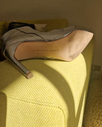 stivaletti argento Zara 