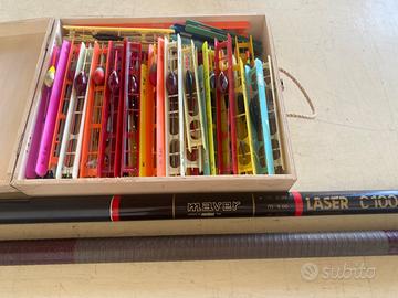 Canne da pesca fisse e lenze complete