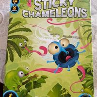 Gioco divertente STICKY CHAMELEONS. Etá 6+.