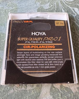 Filtro polarizzatore Hoya Super Pro1 CPL 67mm