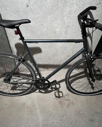 ELOPS Bici città single speed 500 grigia