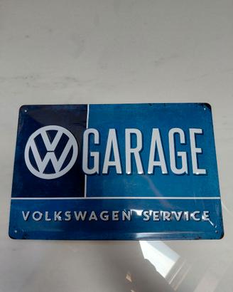 Targa in metallo Volkswagen Garage