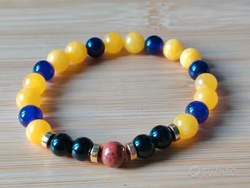 Bracciale Quarzo Giallo Ametista Black Mamba