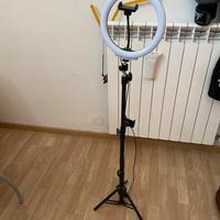 Asta selfie con luce a LED