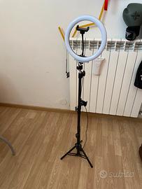 Asta selfie con luce a LED