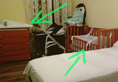 Lettino e fasciatoio