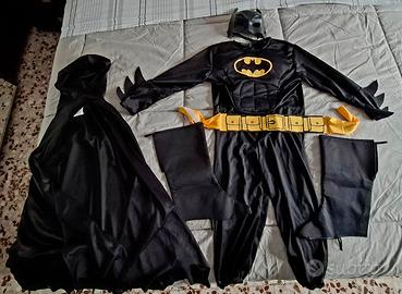 COSTUME BATMAN BIMBO 5/7 ANNI COMPLETO DI MASCHERA