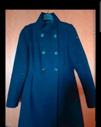 cappotto Yes Zee taglia M blu scuro doppiopetto
