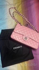 Borsa classica Chanel rosa timless classic