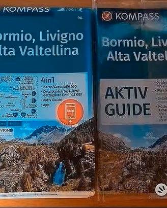 Cartina Kompass Bormio, Livigno, Alta Valtellina