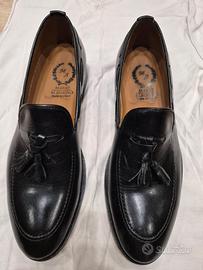 Mocassini uomo MARIO ALBORINO 42 neri pelle nappin