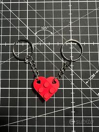 Portachiavi Lego Cuore - Coppia
