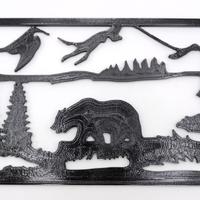 Mountain Bear Silhouette Art Natura Animali 3D